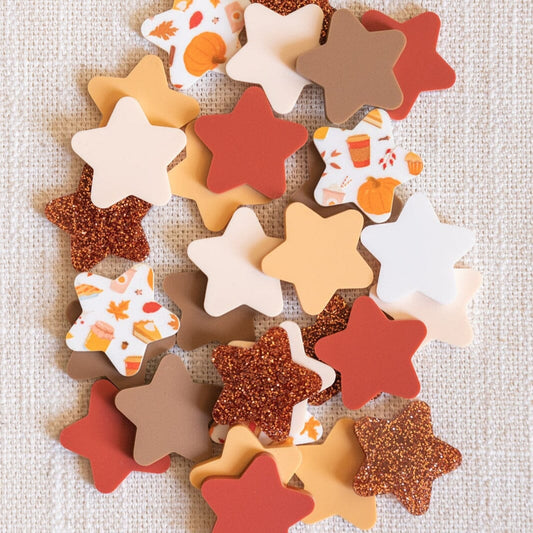 Extra Fall Pumpkin Themed Star Tokens for Reward Jars Birch Bar + Co.