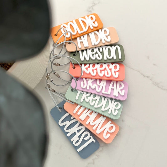 Acrylic Bag Tag Birch Bar + Co.