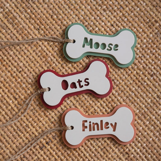 Acrylic Dog Bone Ornament Birch Bar + Co.