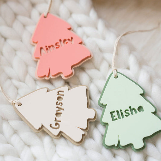 Personalized Tree Stocking Tag Birch Bar + Co.