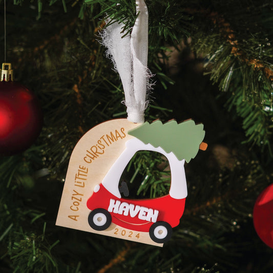 Personalized Cozy Coupe Christmas Ornament Birch Bar + Co.