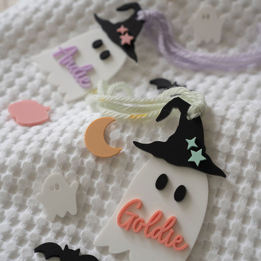 Cutie Boo Basket Ghost Tag Birch Bar + Co.