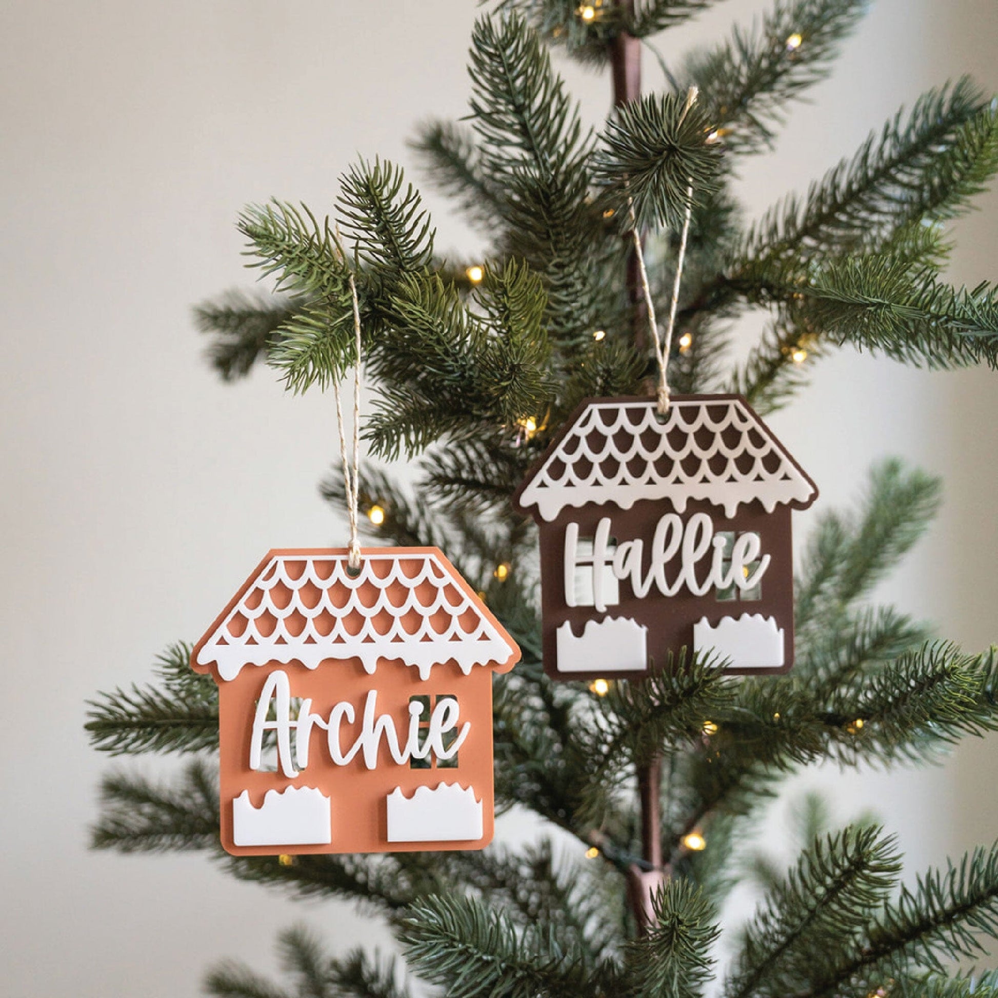 Personalized Gingerbread House Stocking Tag Birch Bar + Co.