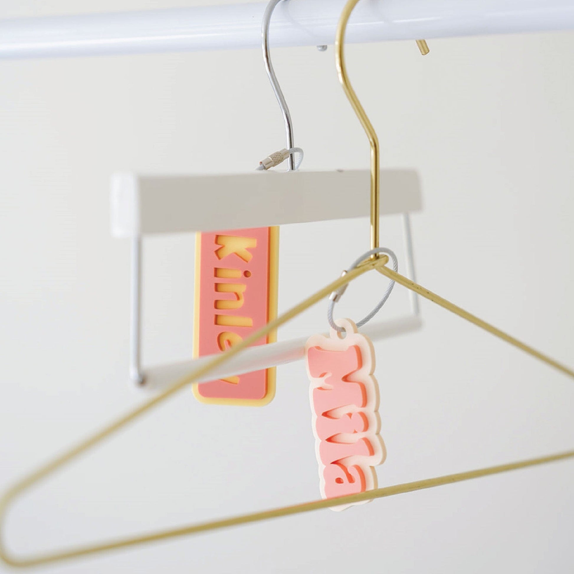 Acrylic Retro Name Bag Tag Birch Bar + Co.
