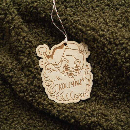 Retro Santa Stocking Tag Birch Bar + Co.
