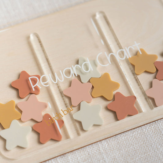 Reward Chart with Star Tokens Birch Bar + Co.