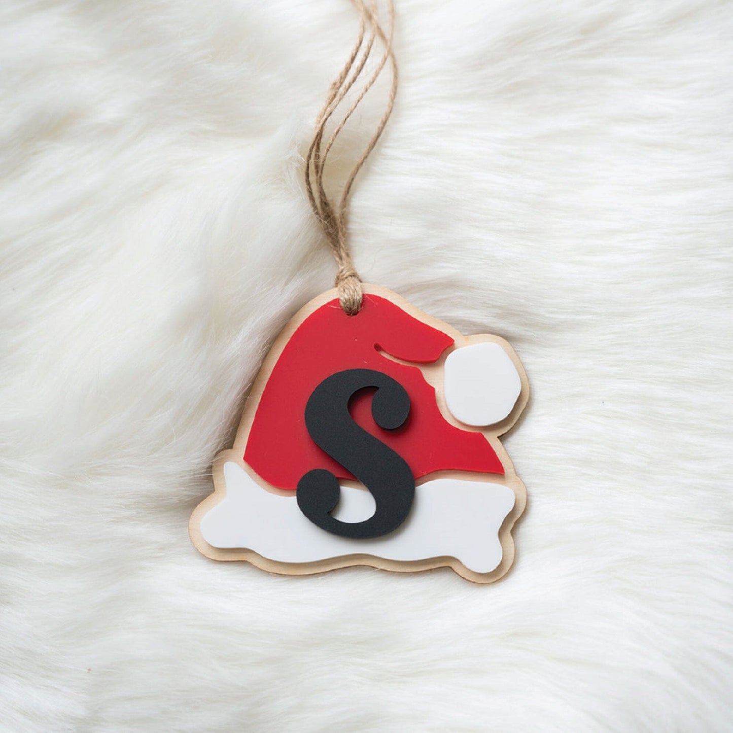 Personalized Santa Hat Tag Birch Bar + Co.