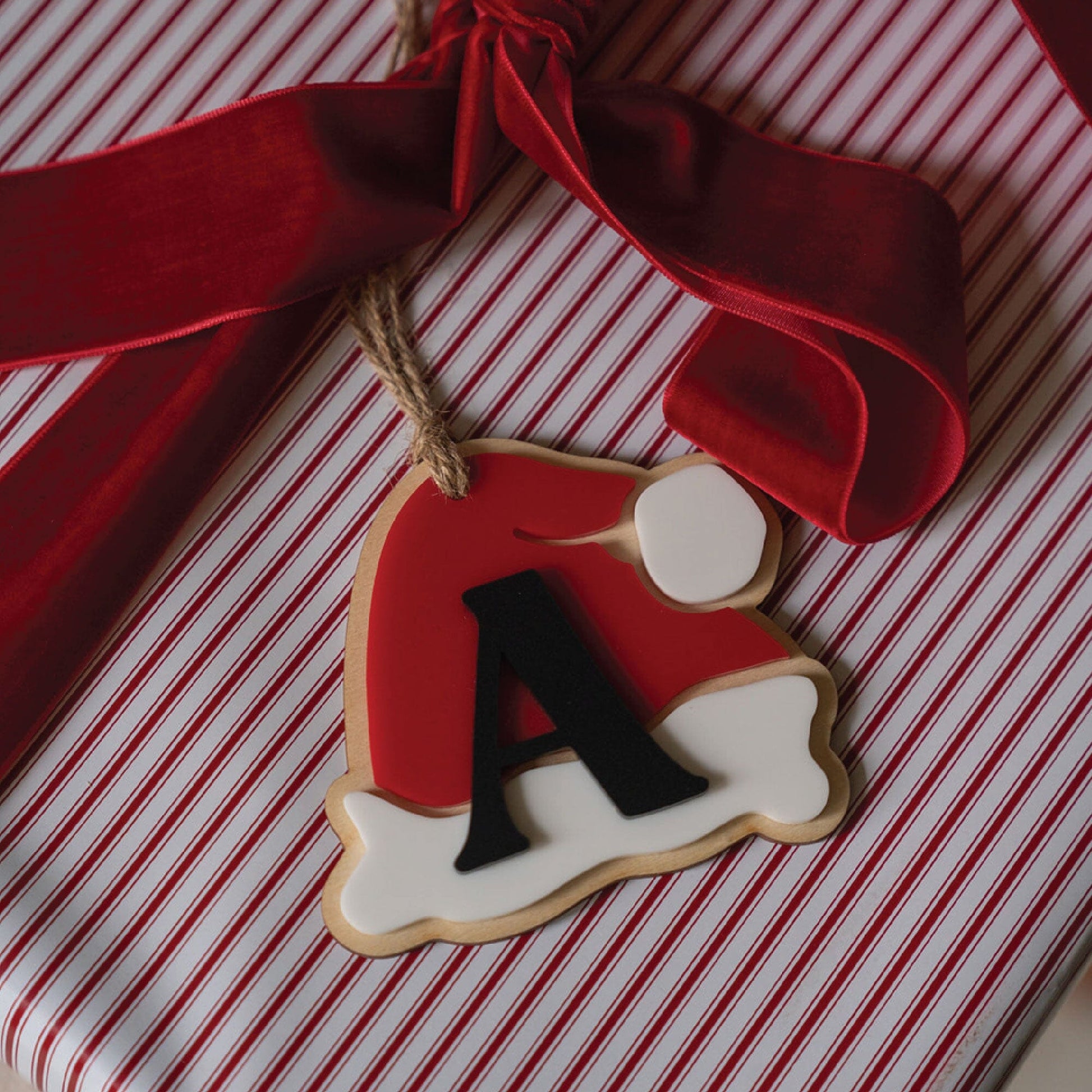 Personalized Santa Hat Tag Birch Bar + Co.