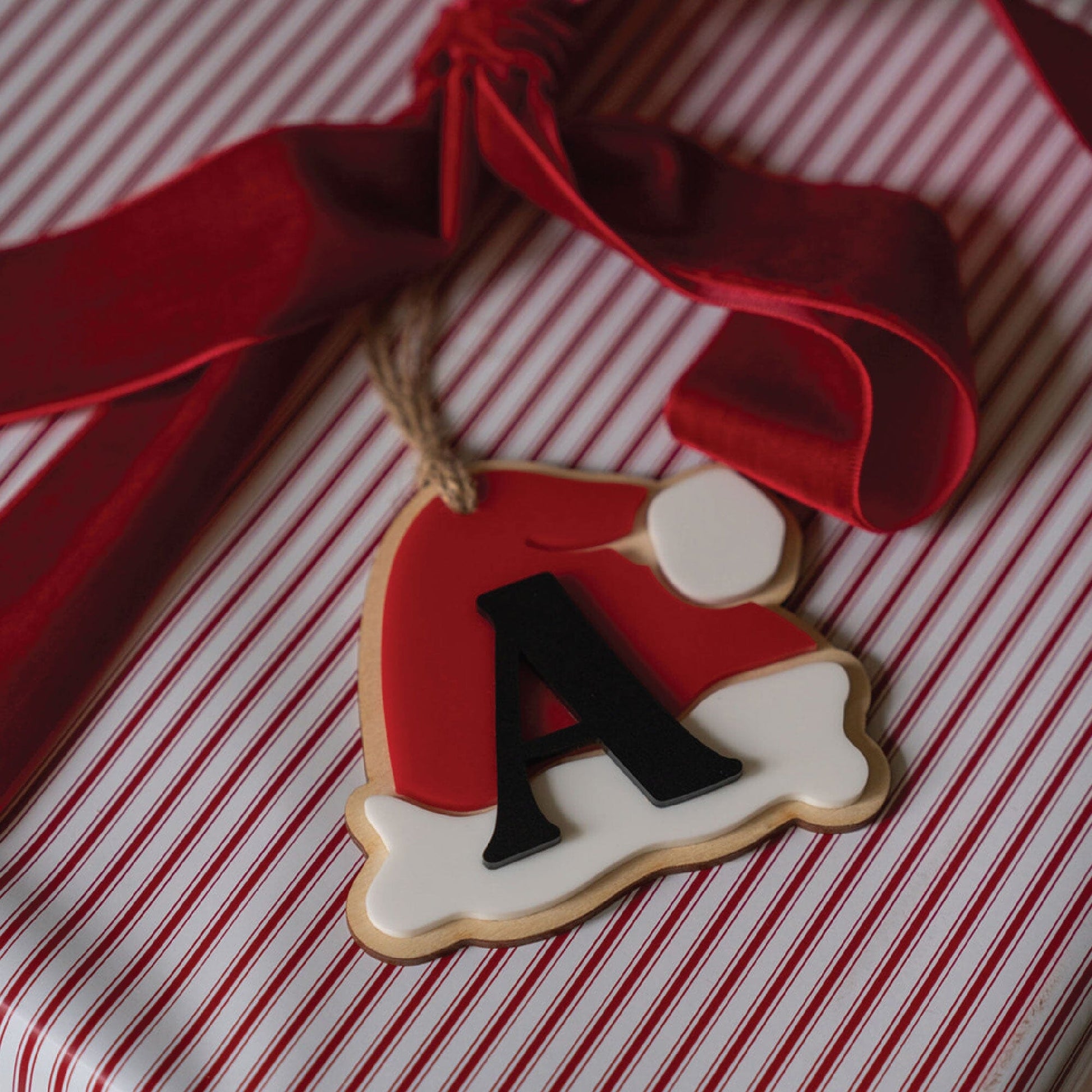 Personalized Santa Hat Tag Birch Bar + Co.