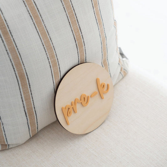 First Day Of School Mini Round Sign Birch Bar + Co.