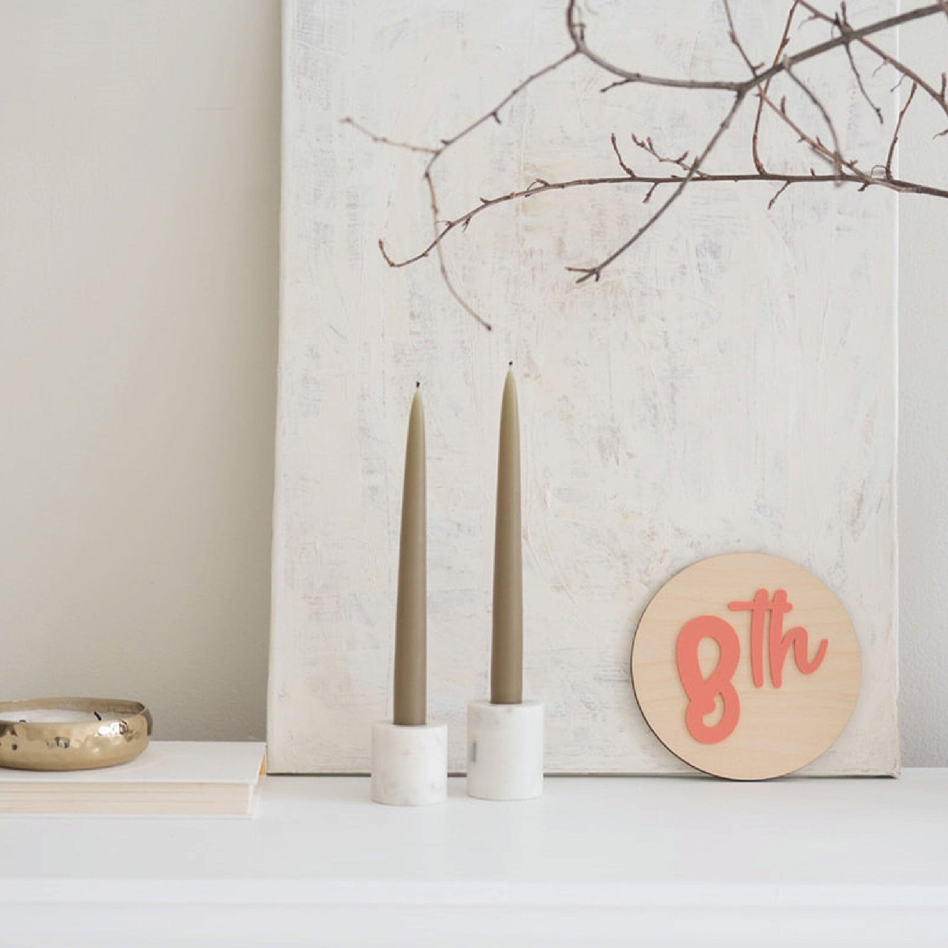 First Day Of School Mini Round Sign Birch Bar + Co.