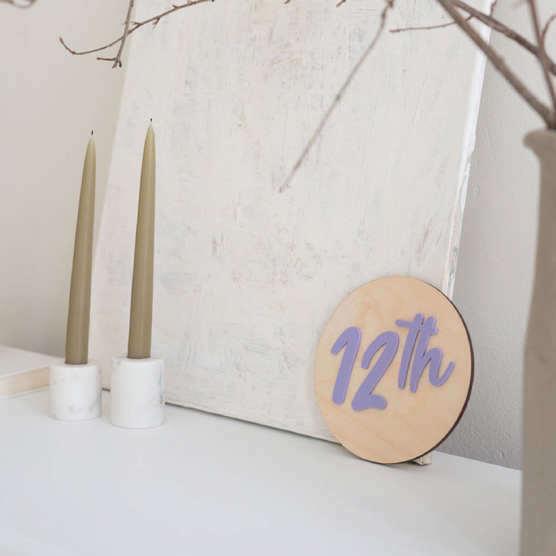 First Day Of School Mini Round Sign Birch Bar + Co.