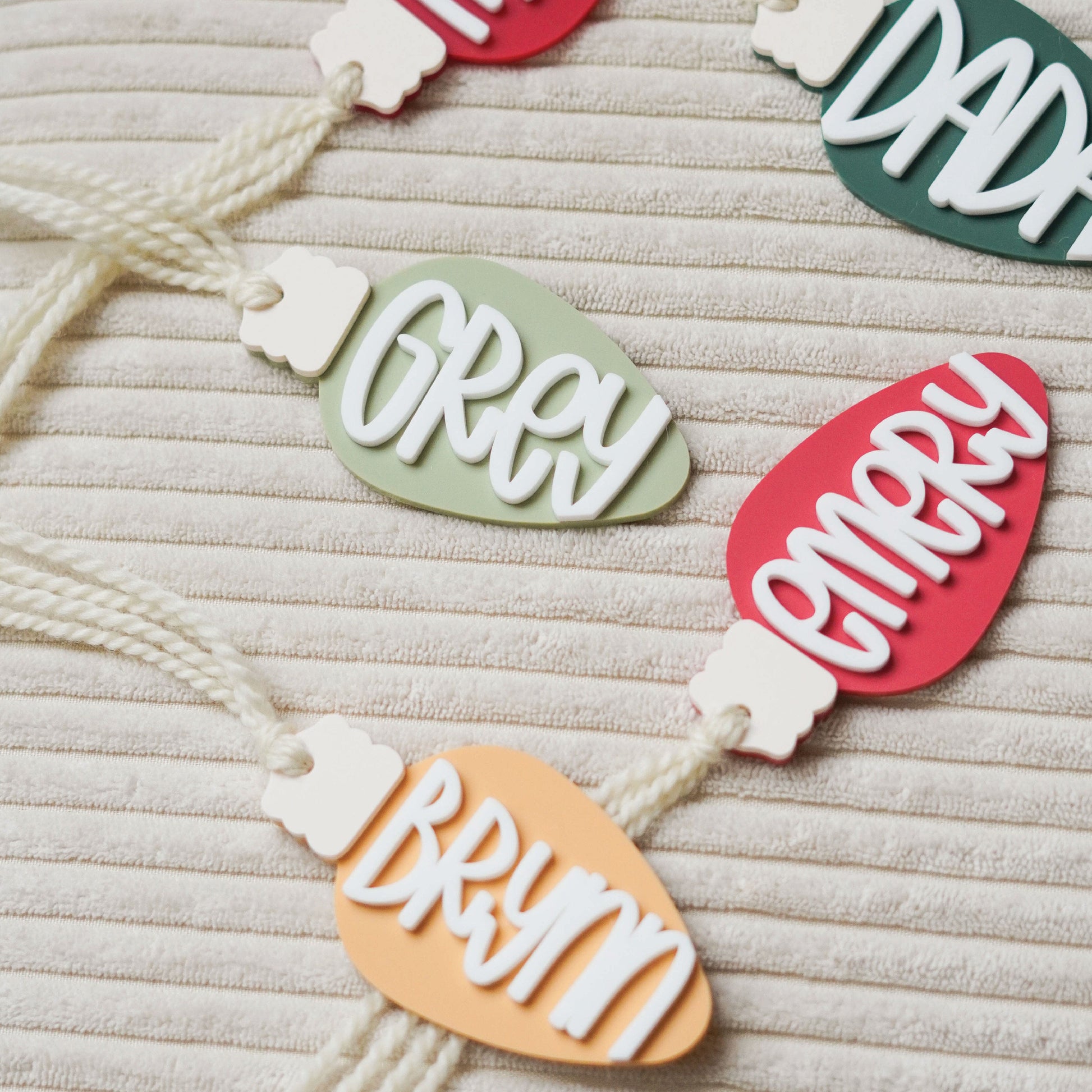 Personalized Vintage Bulb Ornament Birch Bar + Co.