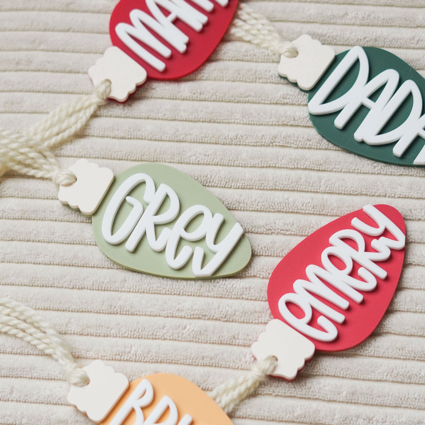 Personalized Vintage Bulb Ornament Birch Bar + Co.