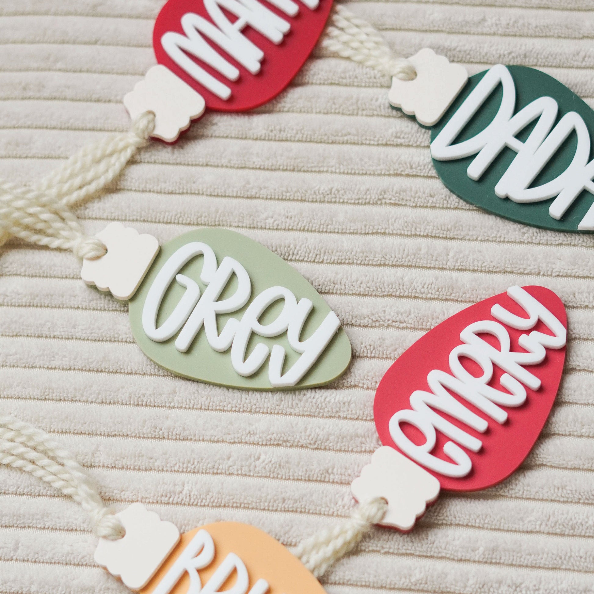 Personalized Vintage Bulb Ornament Birch Bar + Co.