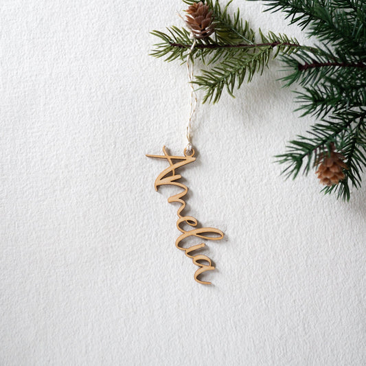 Holiday Stocking Wood Tags Birch Bar + Co.