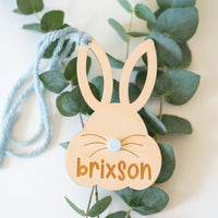 Personalized Bunny with Nose Tag Birch Bar + Co. 