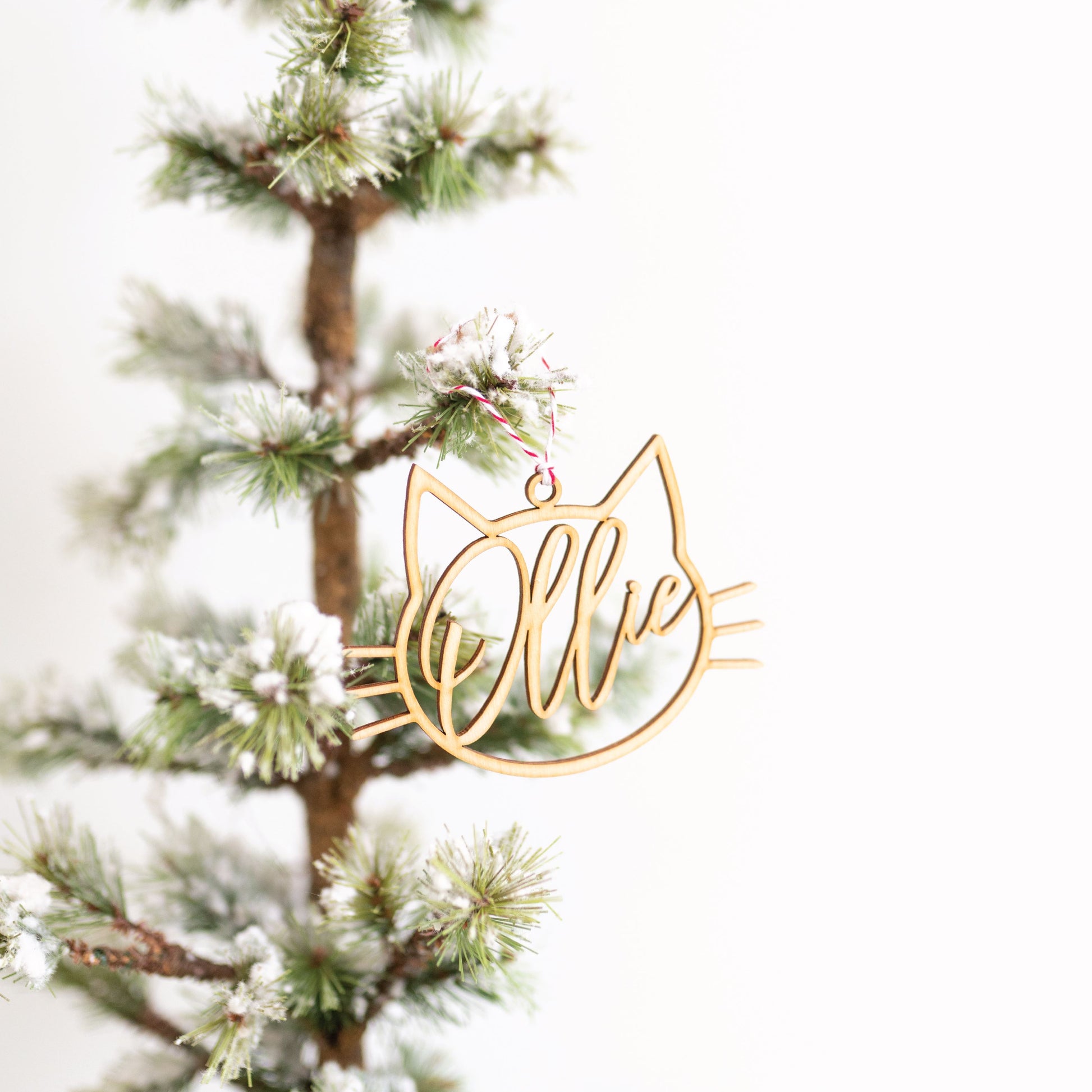 Personalized Cat Ornament Birch Bar + Co.