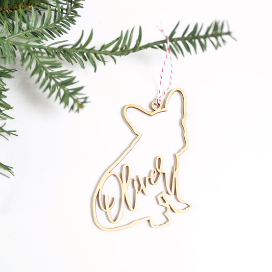 Personalized Holiday Pet Ornament Birch Bar + Co.