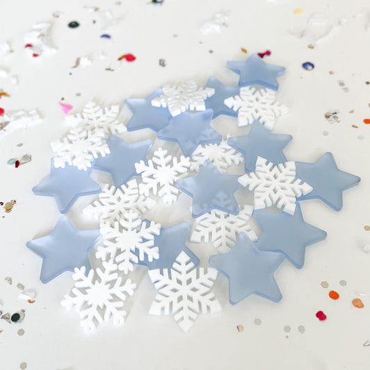 Extra Snowflakes + Stars for Reward Jars Birch Bar + Co.