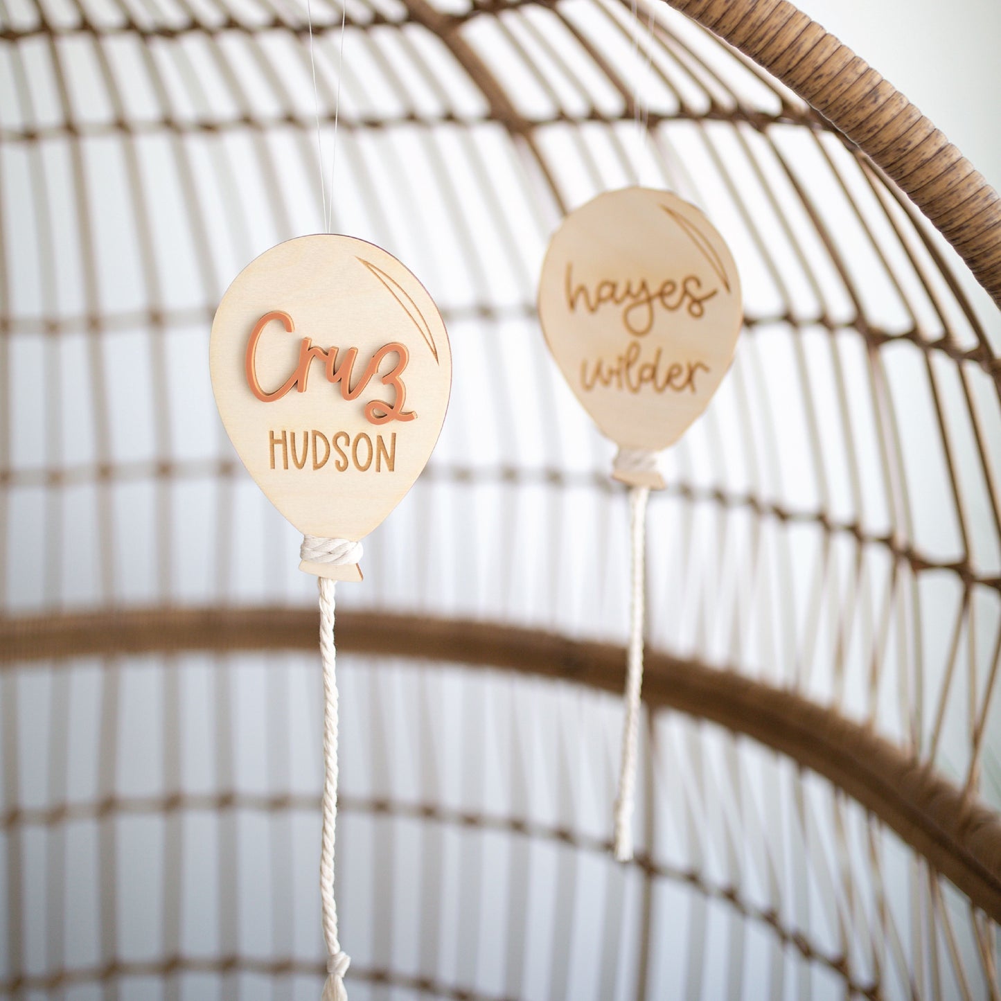 Personalized Balloon Birth Announcement Birch Bar + Co.