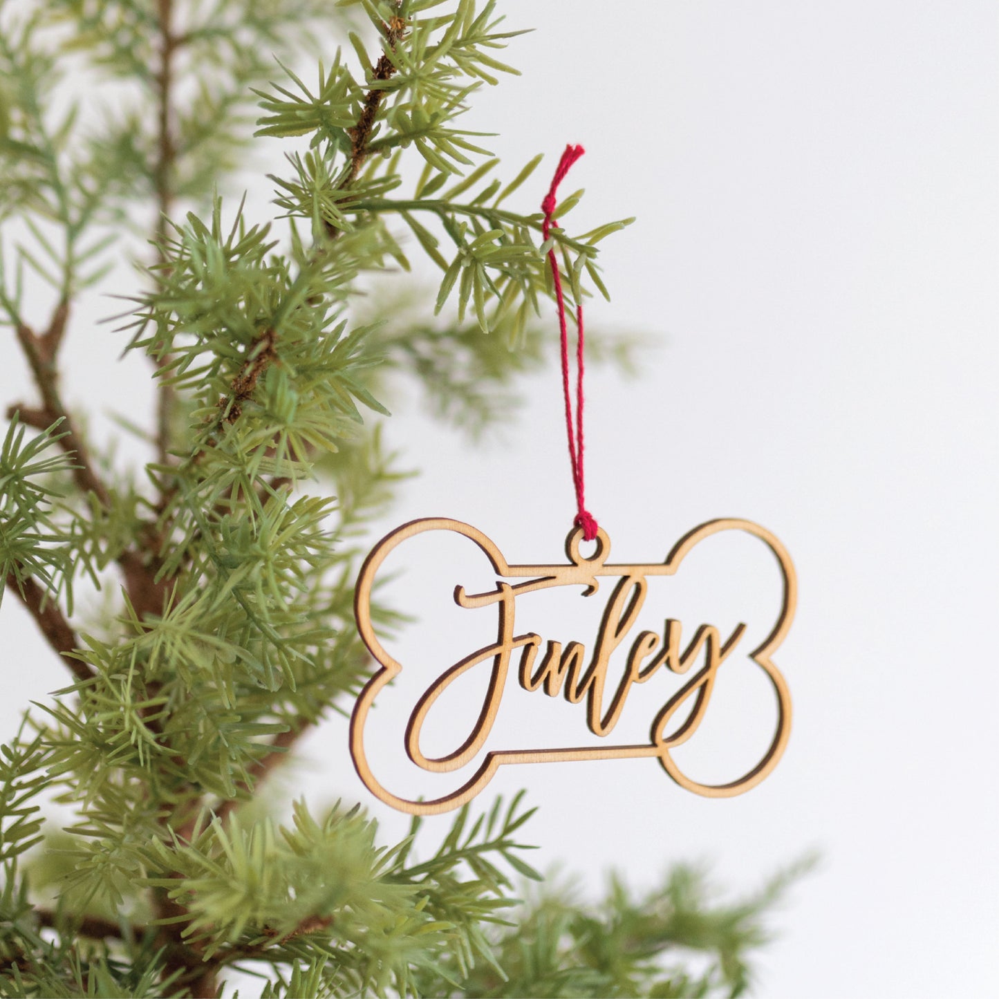 Personalized Dog Bone Ornament Birch Bar + Co.