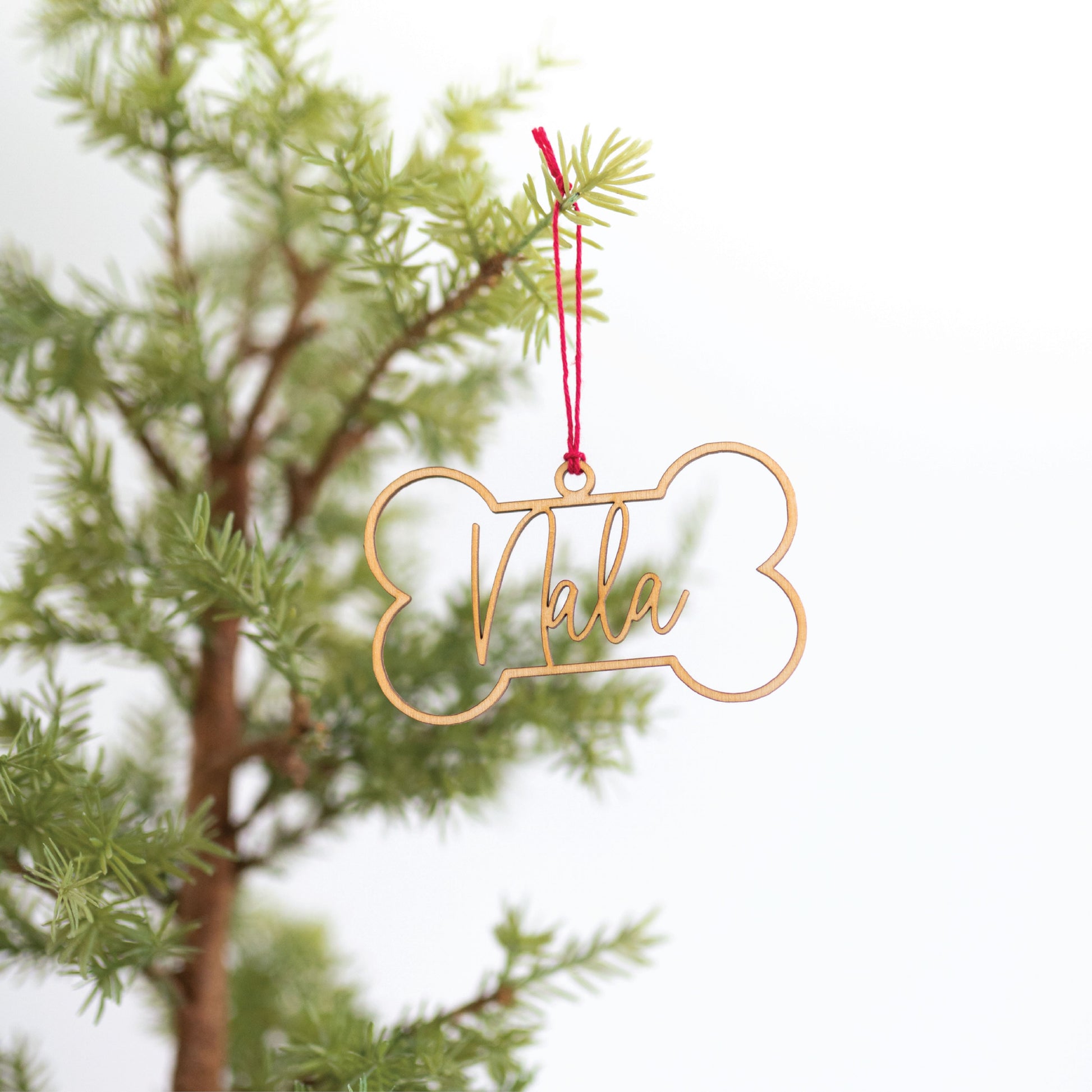 Personalized Dog Bone Ornament Birch Bar + Co.