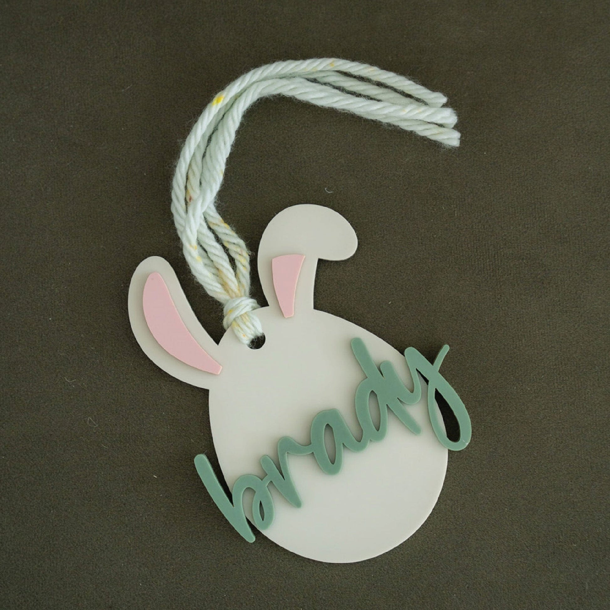 Personalized Easter Bunny Basket Tag Birch Bar + Co.