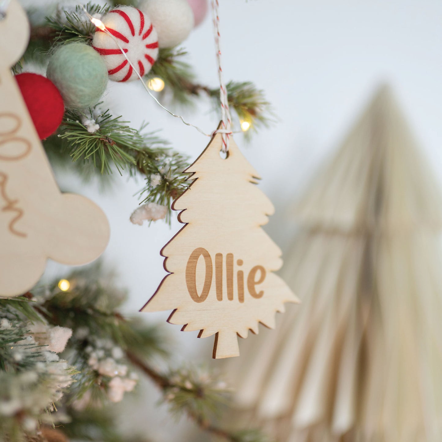 Engraved Tree Stocking Tags Birch Bar + Co.