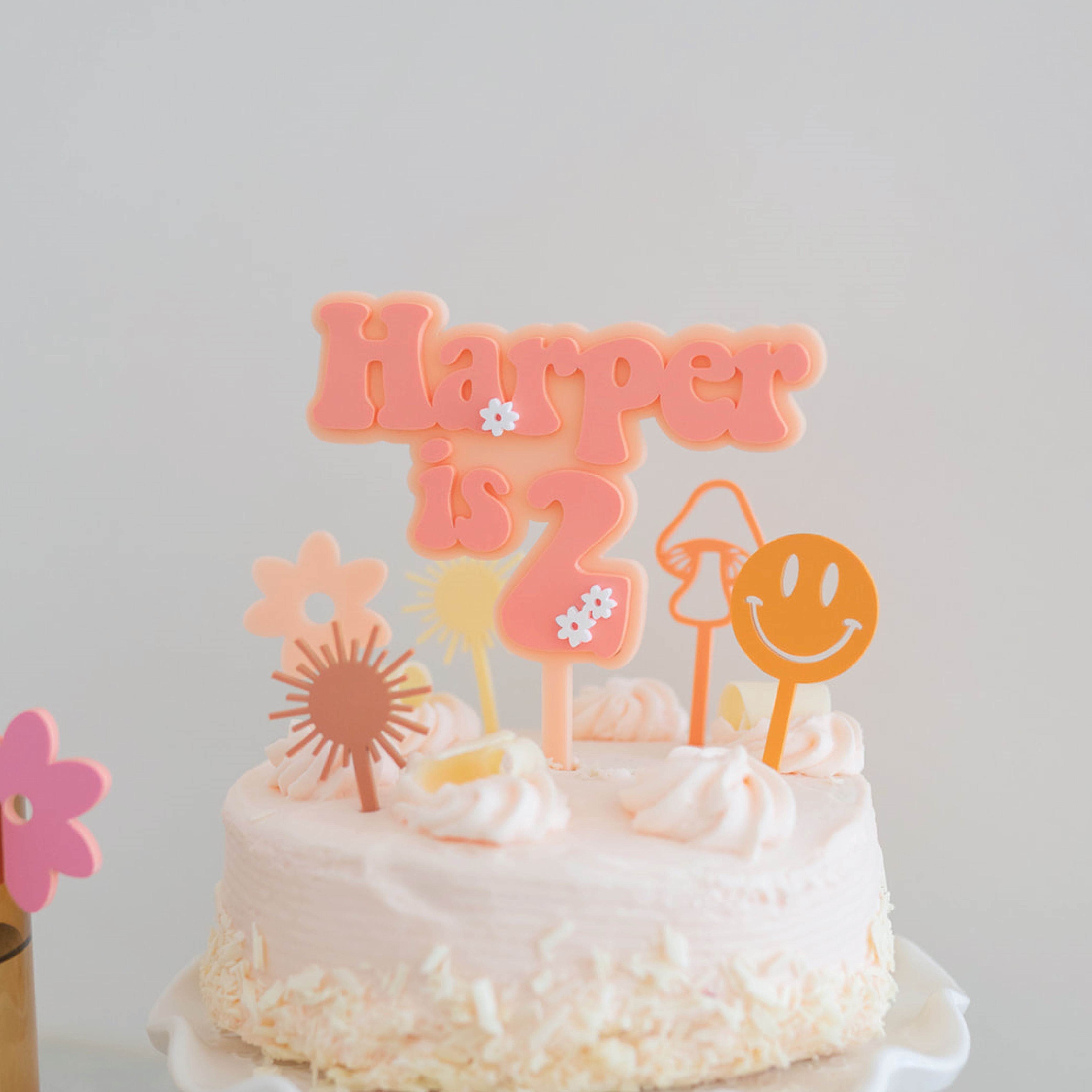 Happy Birthday Acrylic Cake Topper – The Cake Bake Shop®