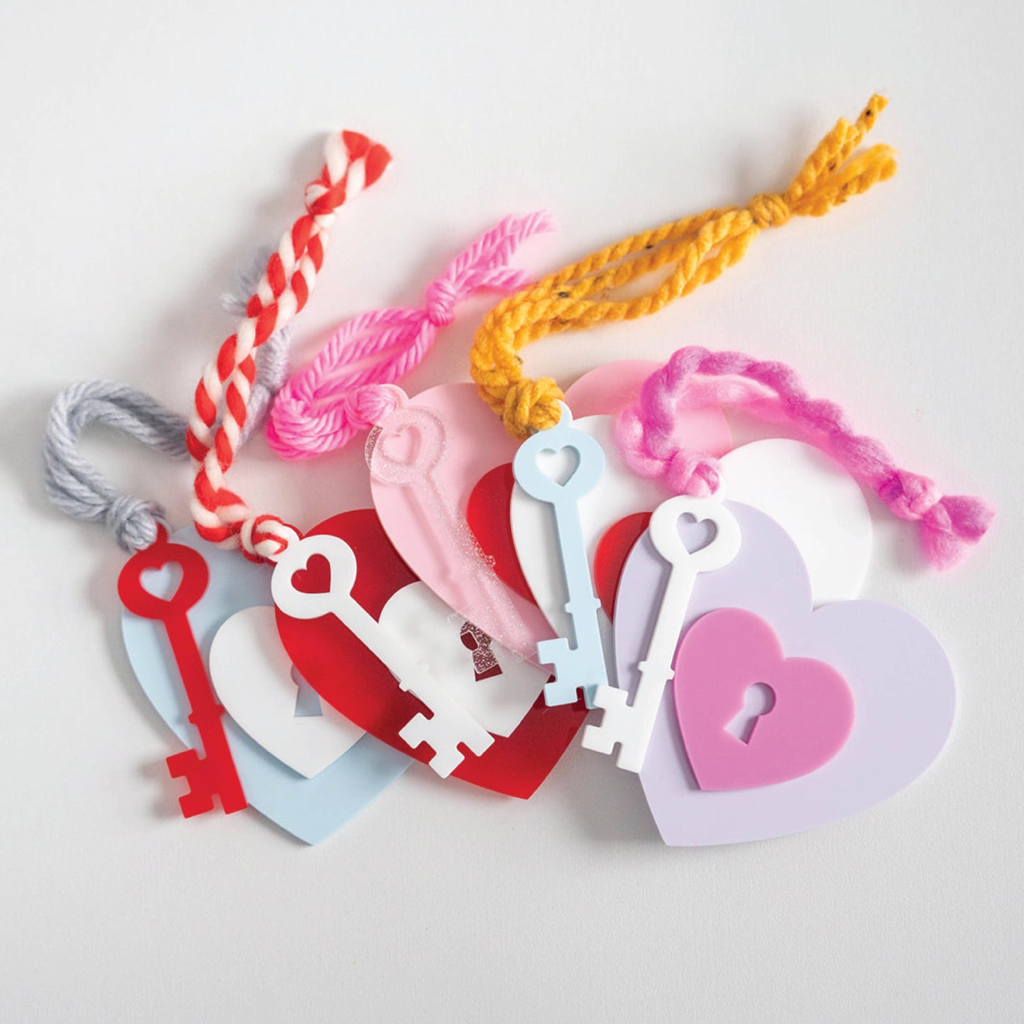 Acrylic Heart Locket Tag Birch Bar + Co.