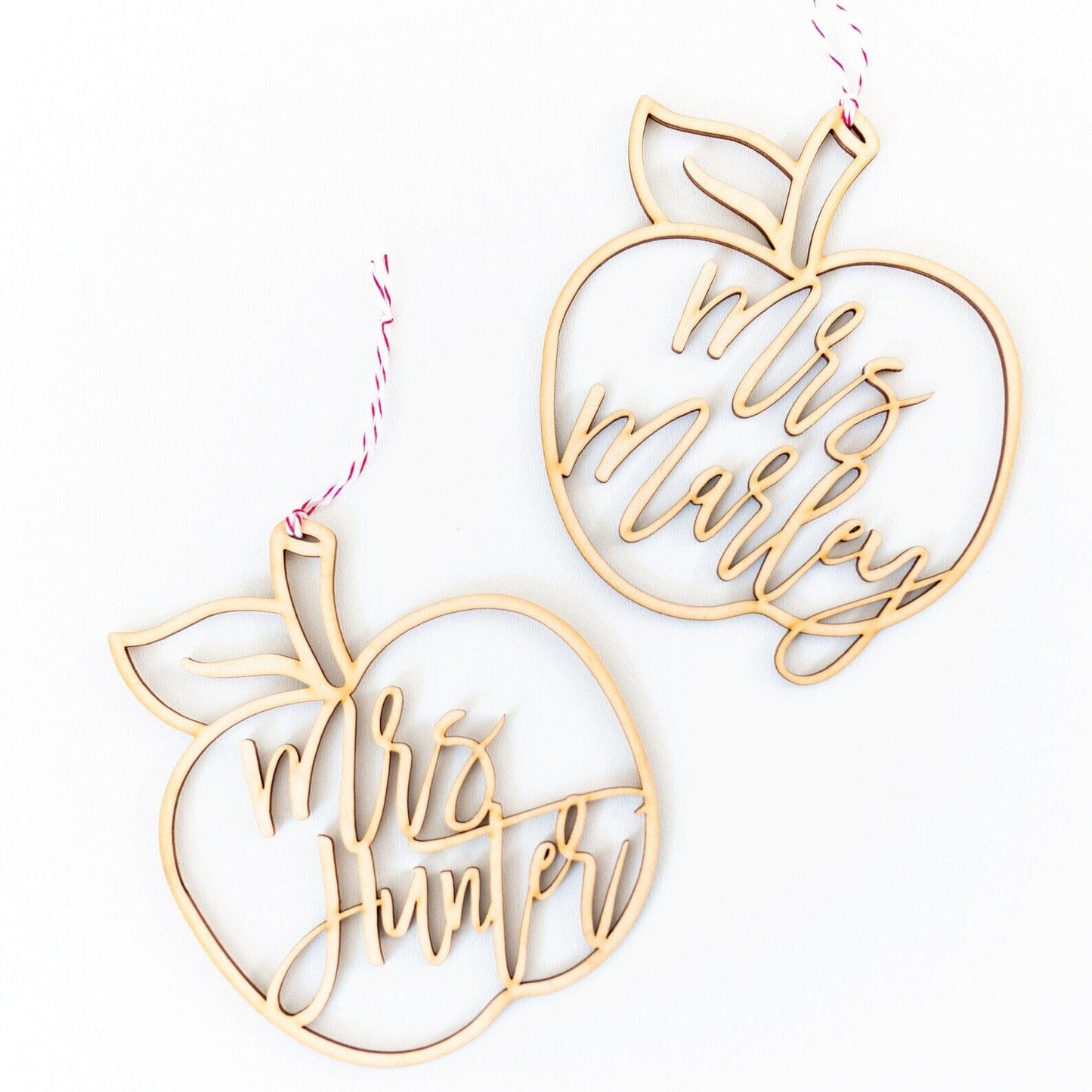 Teacher Apple Holiday Ornament Birch Bar + Co.