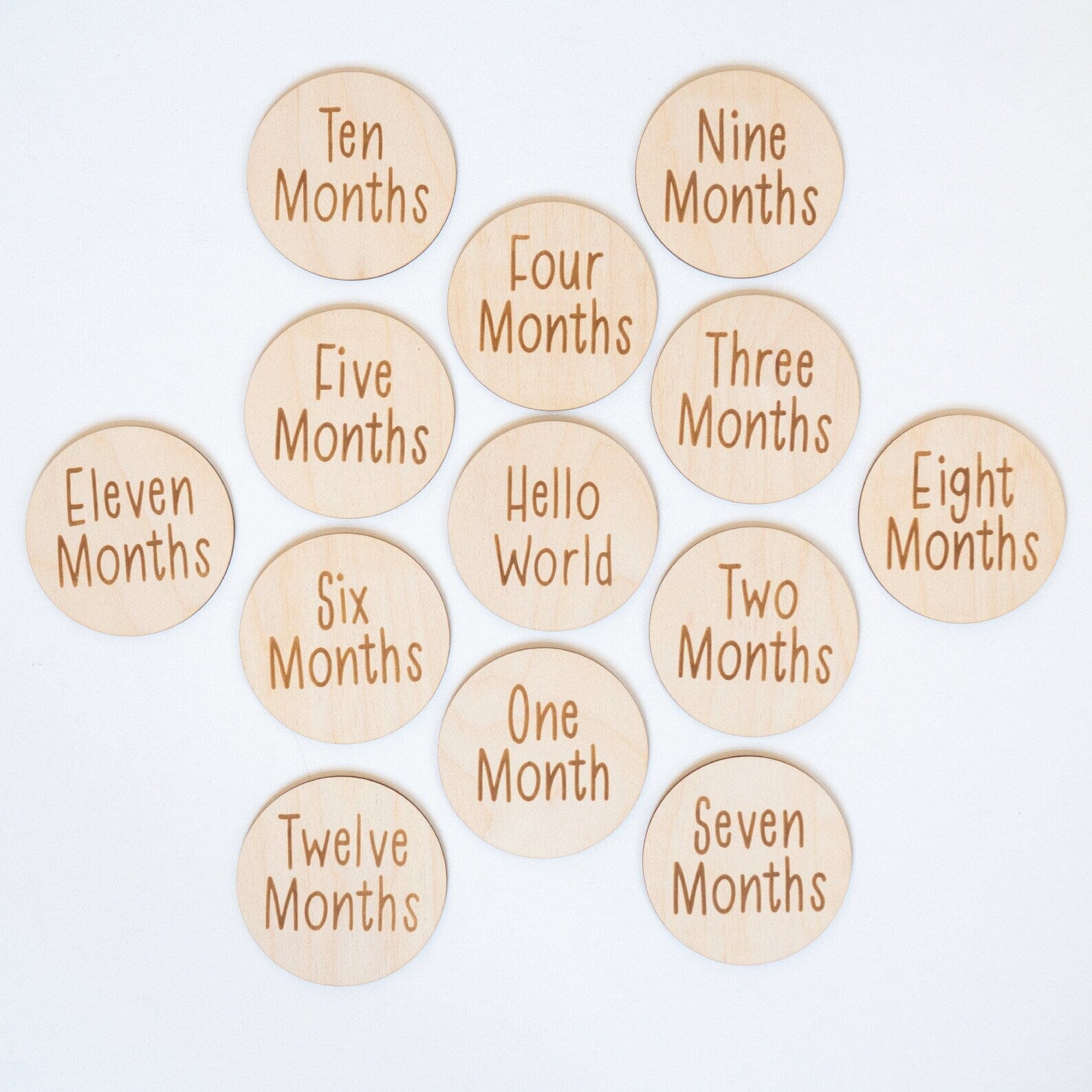 Monthly Milestone Set with Block Lettering Birch Bar + Co.