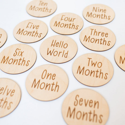 Monthly Milestone Set with Block Lettering Birch Bar + Co.
