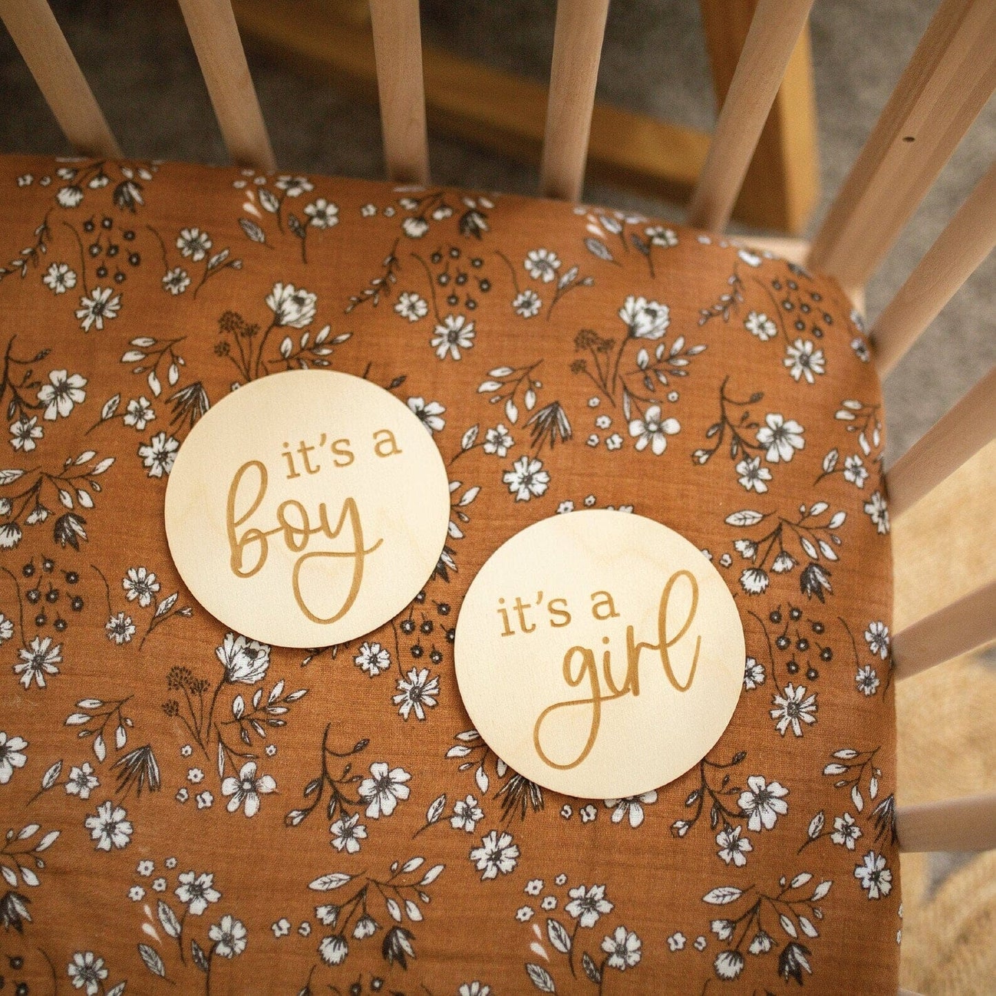 Engraved Boy + Girl Sign(s) Birch Bar + Co.