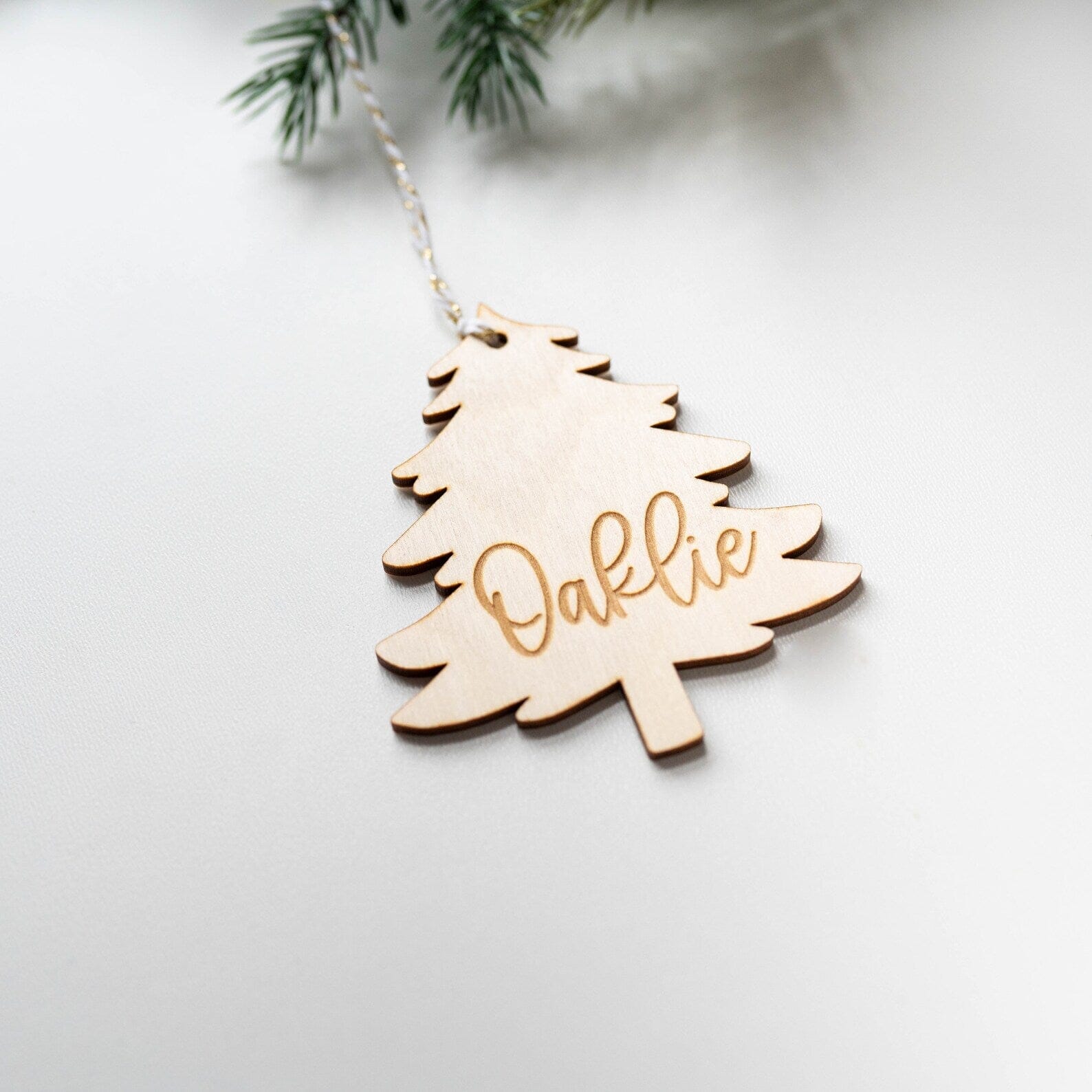 Engraved Tree Stocking Tags Birch Bar + Co.