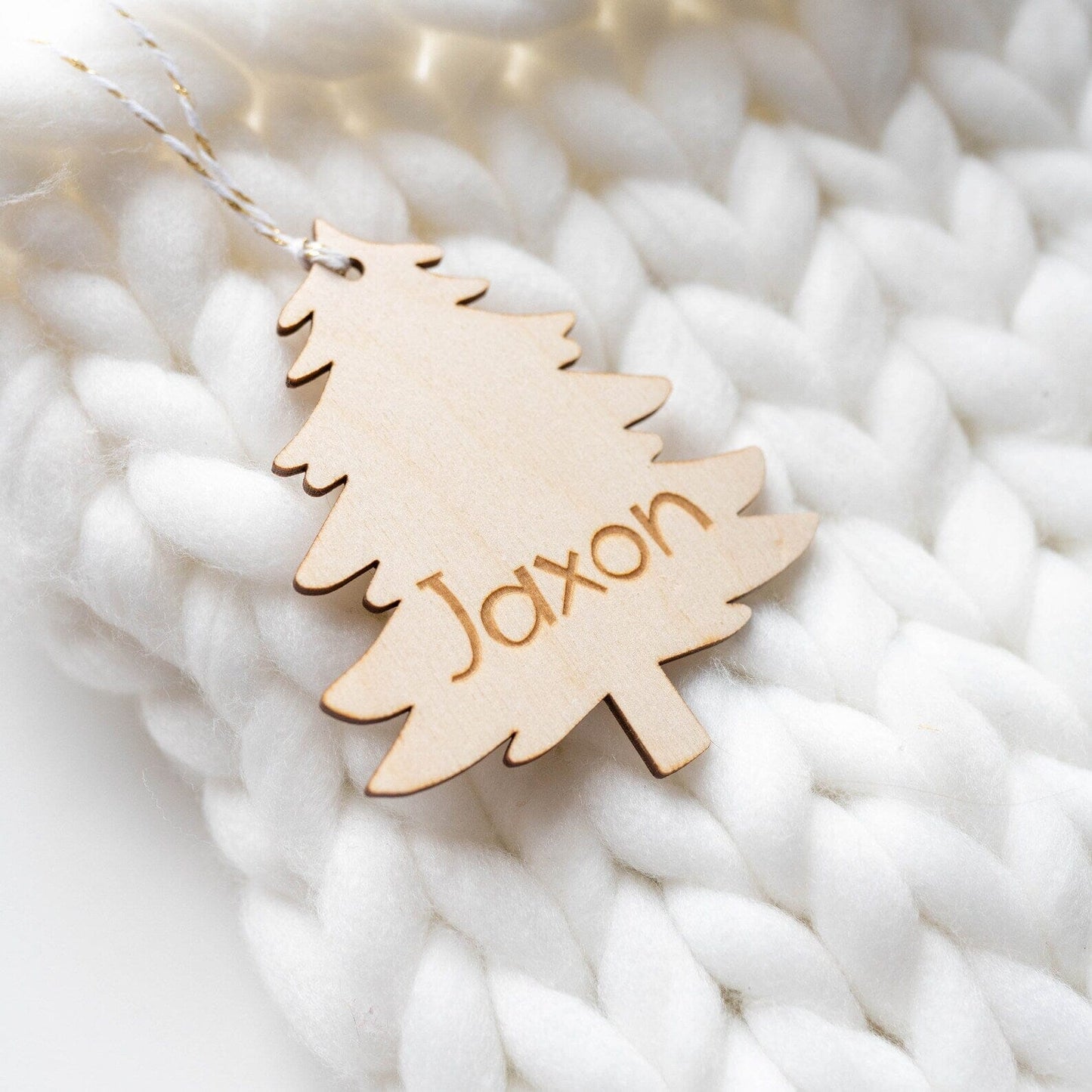 Engraved Tree Stocking Tags Birch Bar + Co.
