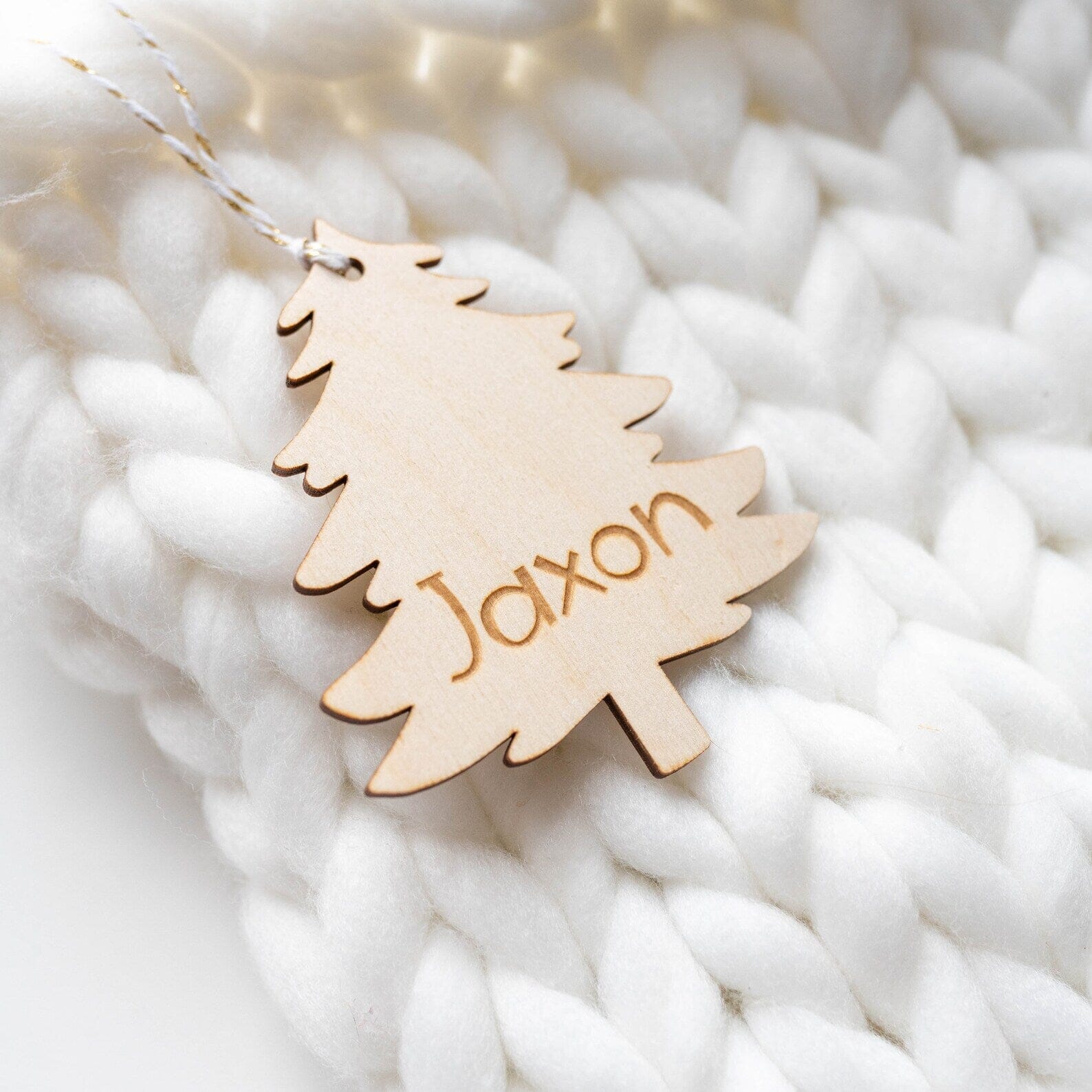 Engraved Tree Stocking Tags Birch Bar + Co.