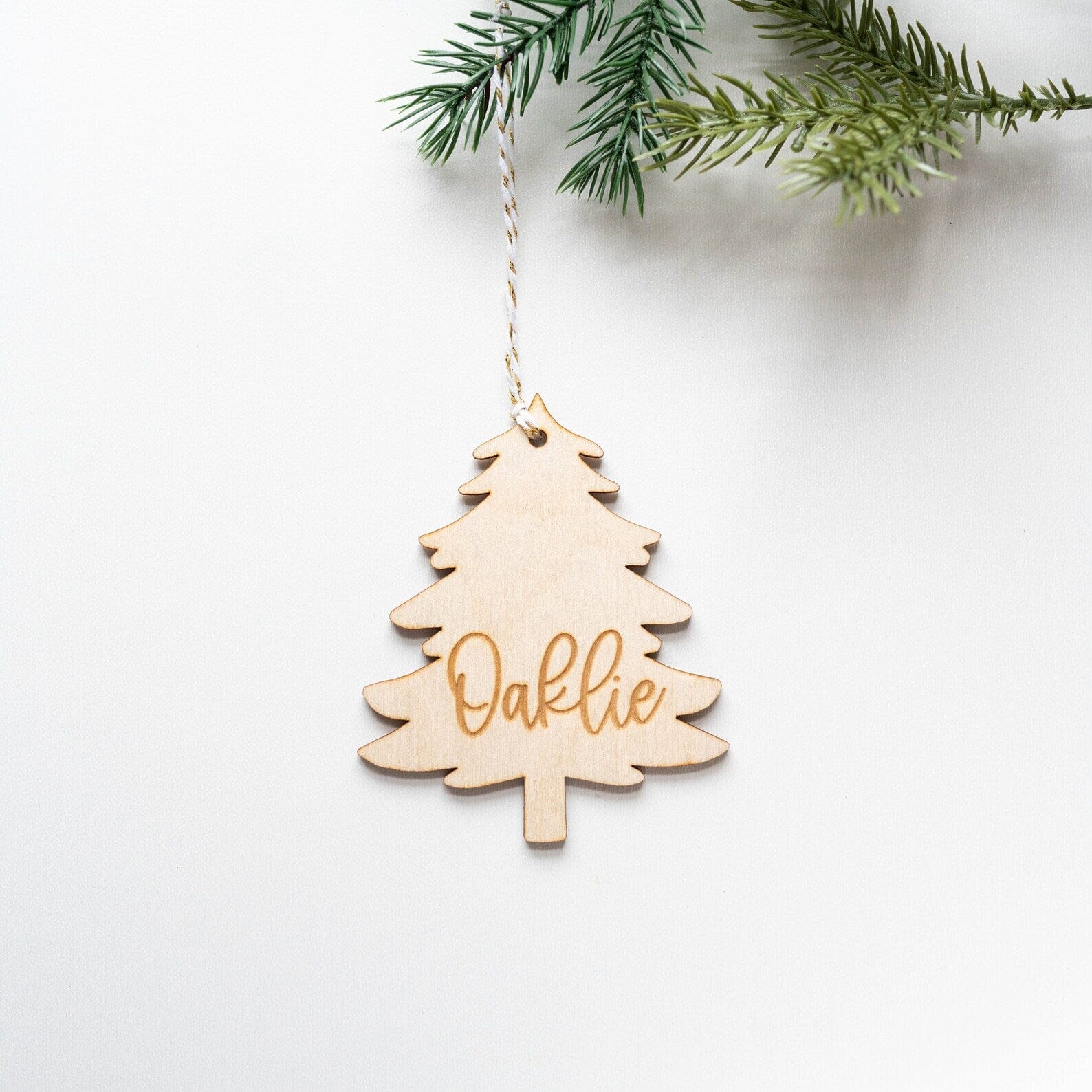Engraved Tree Stocking Tags Birch Bar + Co.