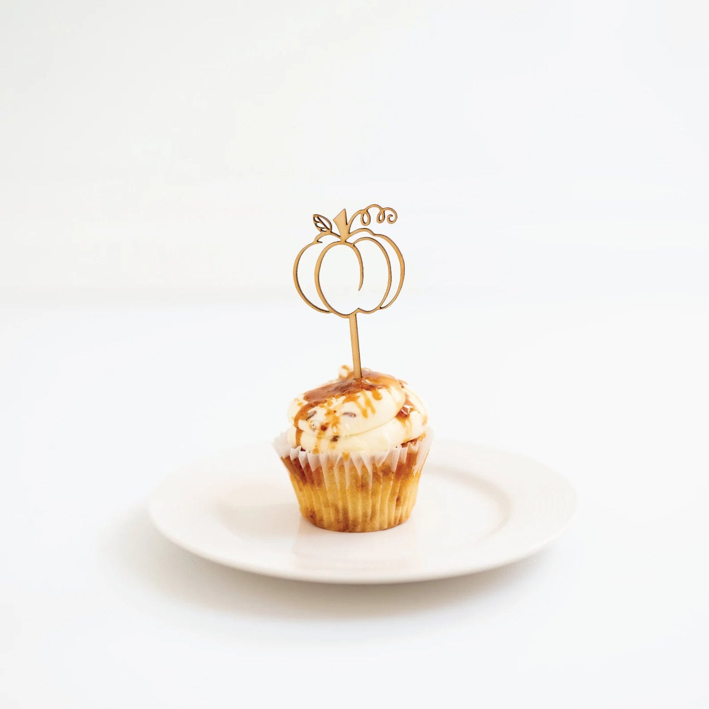 Pumpkin Wood Cupcake Toppers Birch Bar + Co.