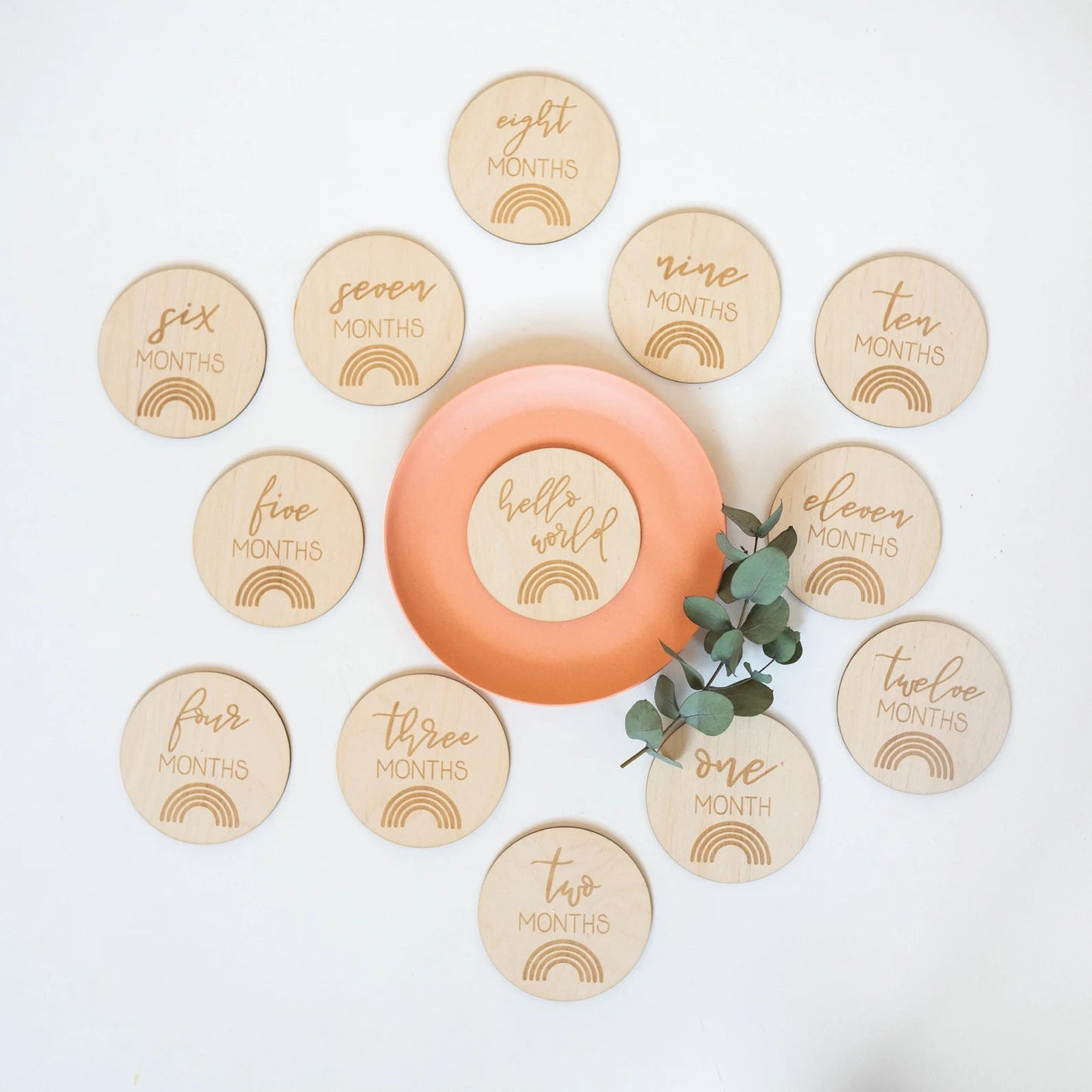 Monthly Milestone Set with Rainbows Birch Bar + Co.