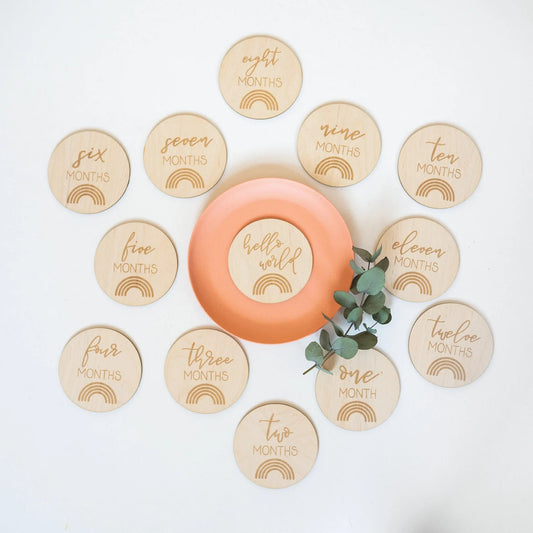 Monthly Milestone Set with Rainbows Birch Bar + Co.