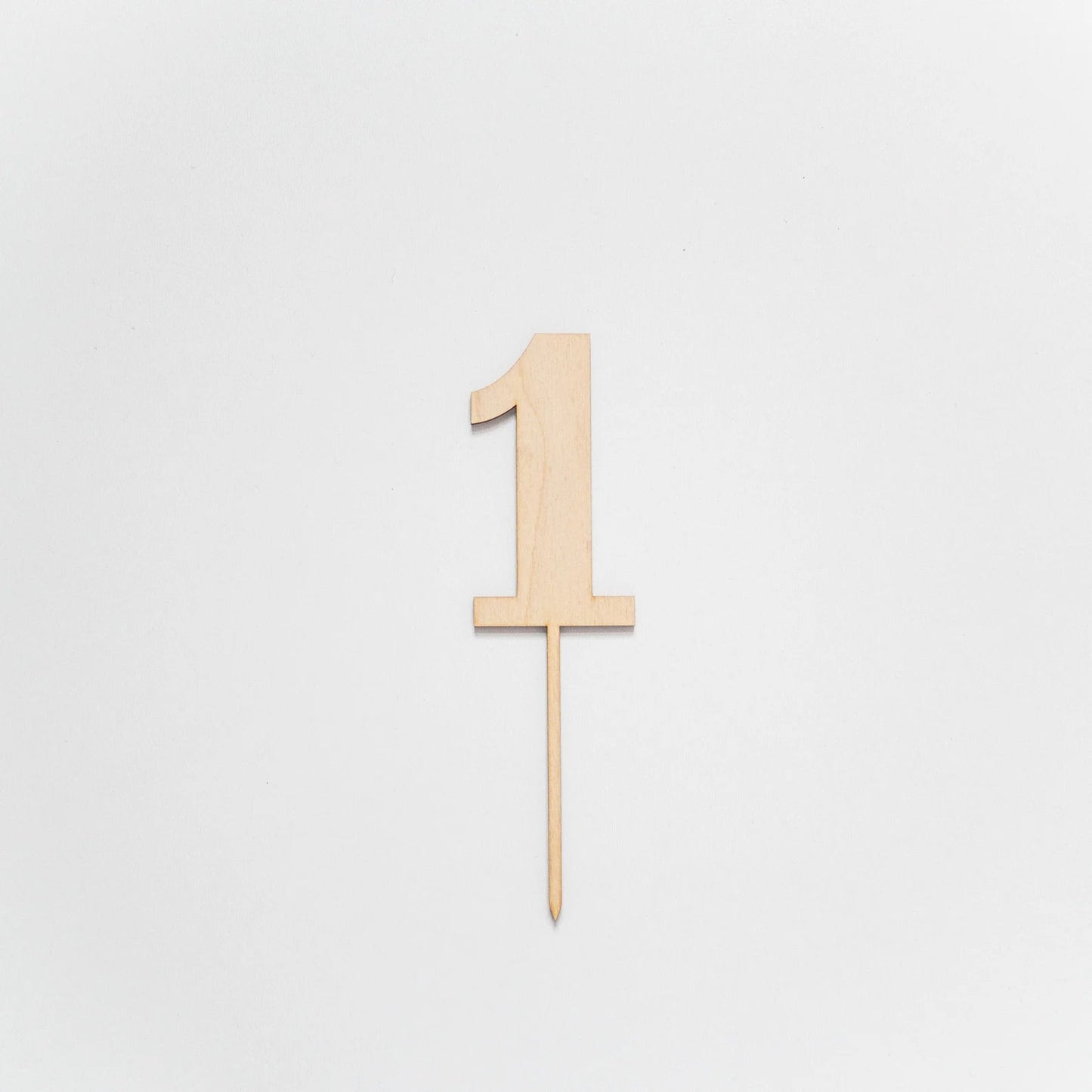 1st Birthday Wood Cake Topper Birch Bar + Co.