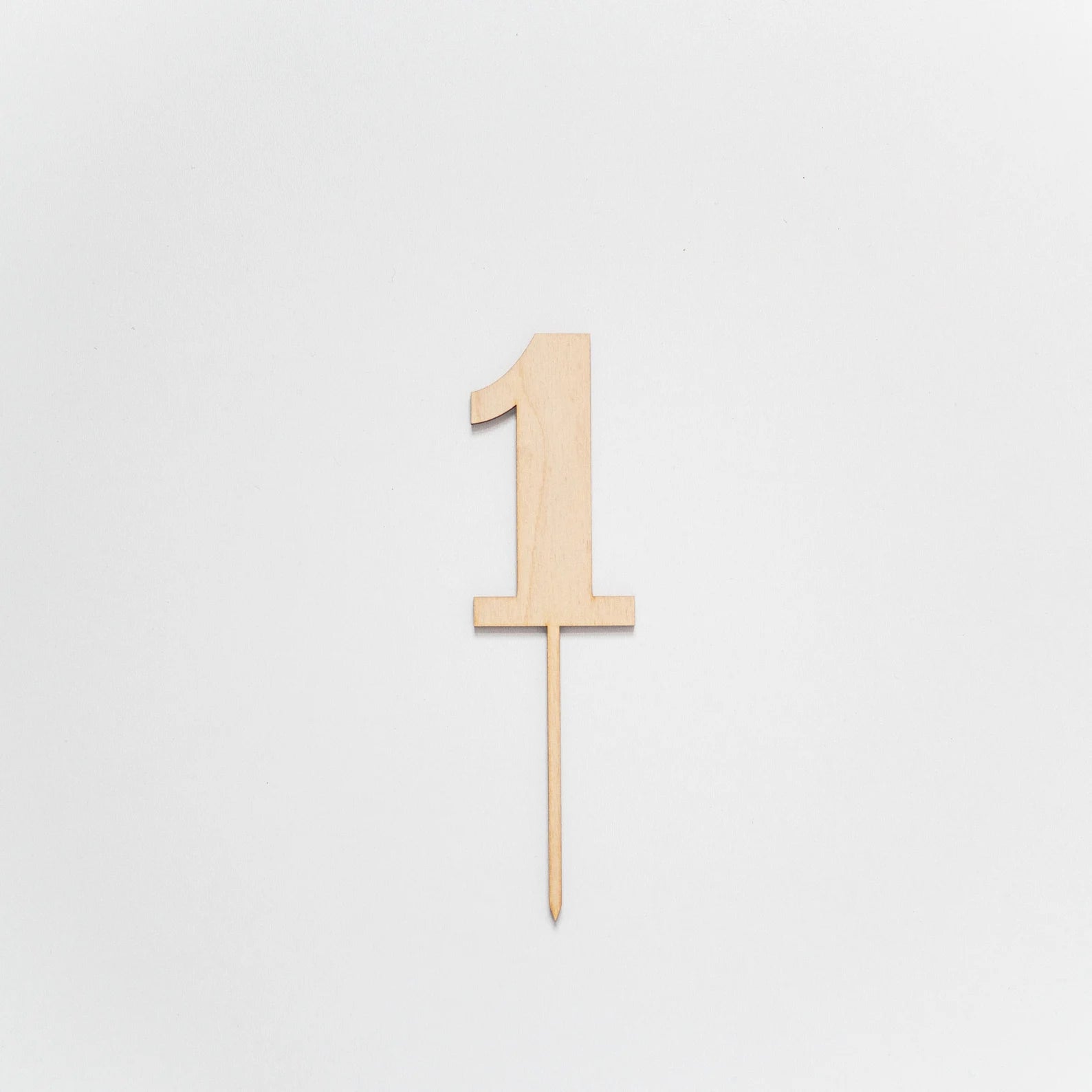 1st Birthday Wood Cake Topper Birch Bar + Co.