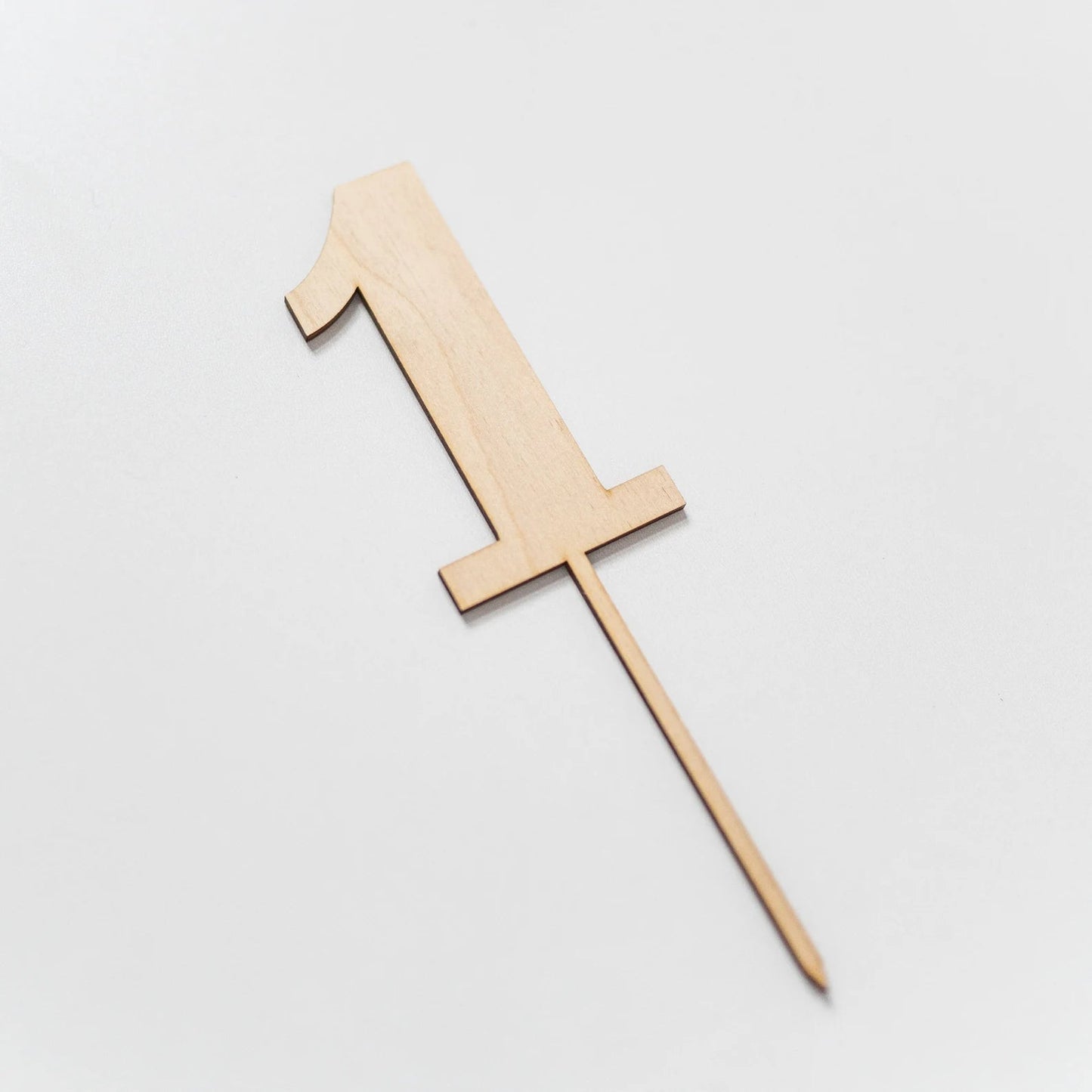 1st Birthday Wood Cake Topper Birch Bar + Co.