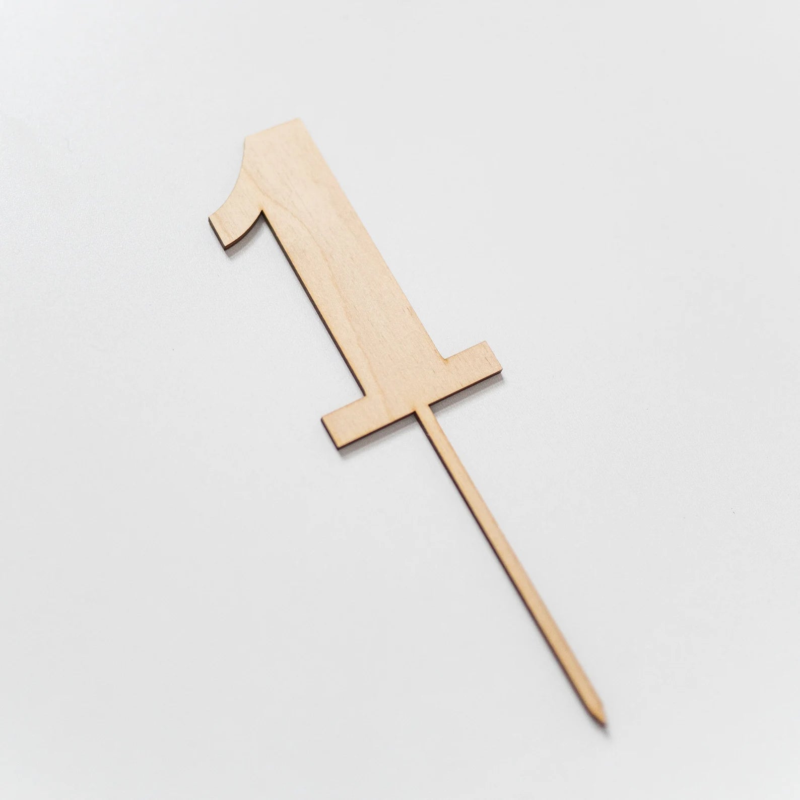1st Birthday Wood Cake Topper Birch Bar + Co.