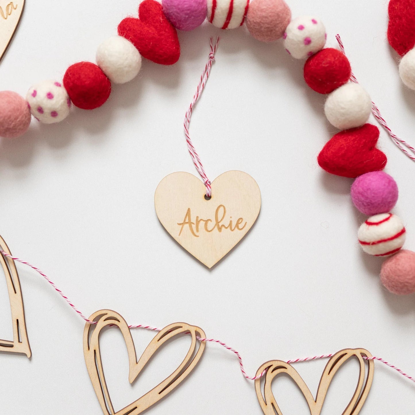 Personalized Engraved Heart Tags Birch Bar + Co.
