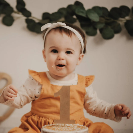 1st Birthday Wood Cake Topper Birch Bar + Co.