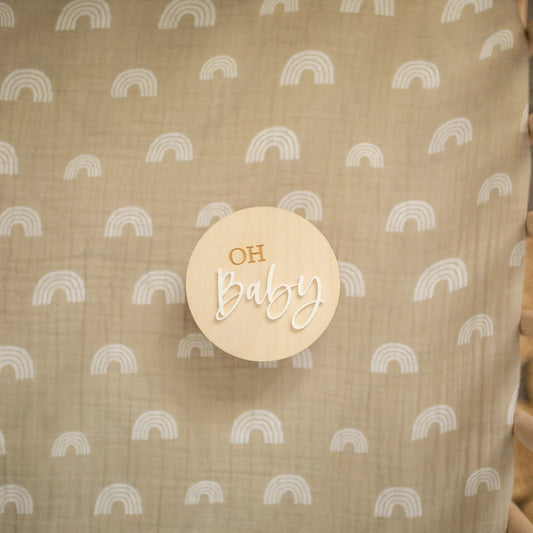 Simple Hello World Baby Sign Birch Bar + Co.