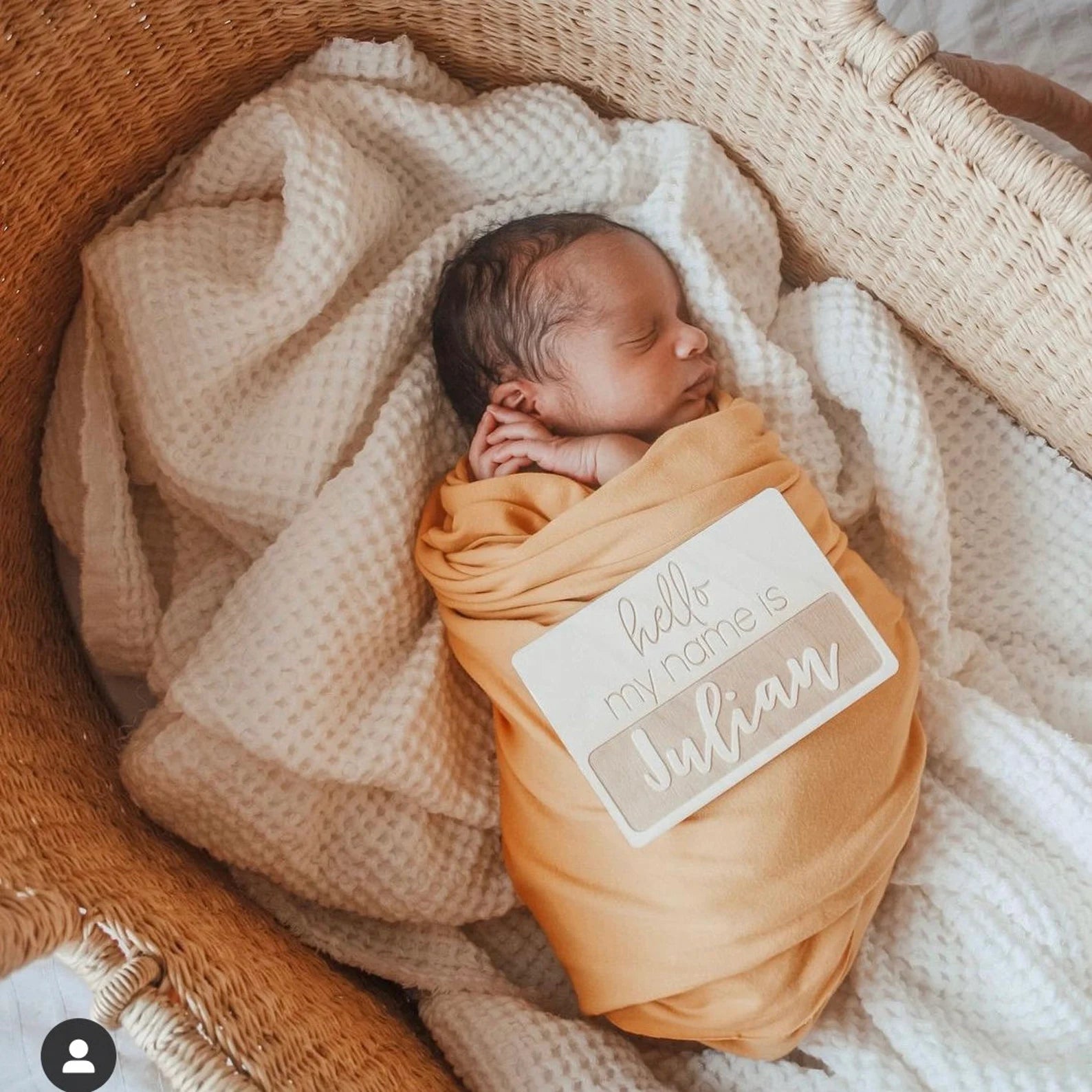 Personalized Engraved Hello My Name Is Sign Birch Bar + Co.